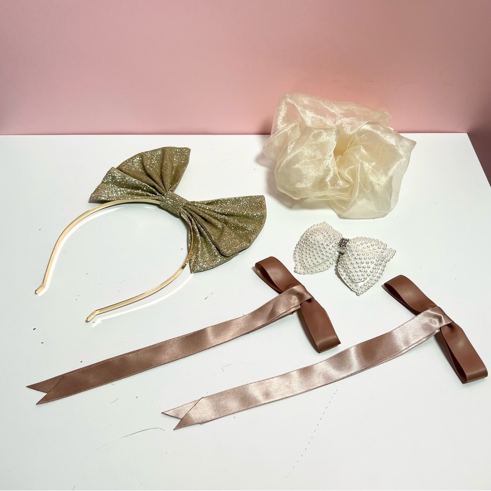 Y2K 2000s mcbling 90s mixed bundle of glam hair accessories